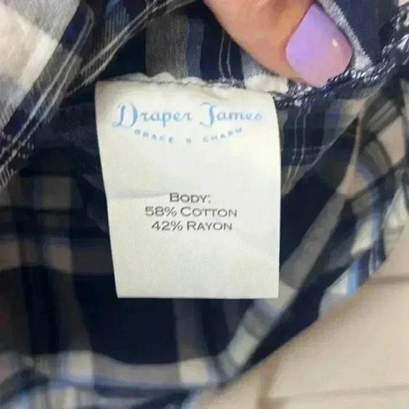 Draper James Plaid Pull On Cotton Blend Casual Mini Skirt Size XXL - Picture 7 of 8